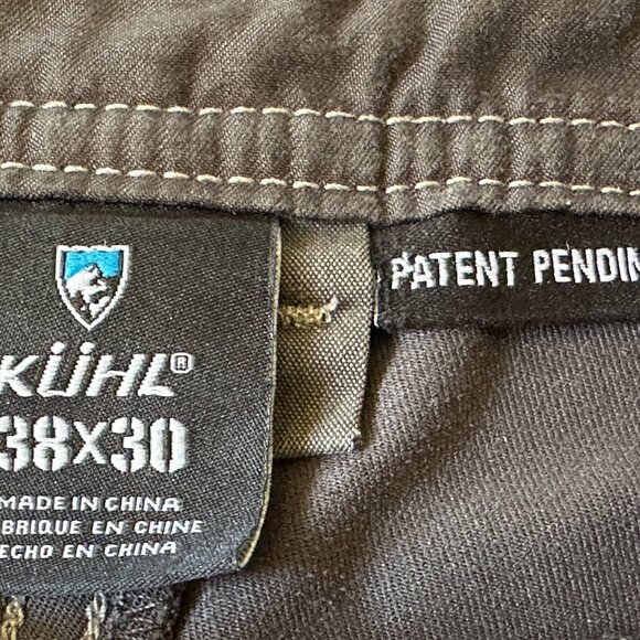 Kuhl Men's Hiking Pants 38x30 Born In The Mountains Dark Gray Cotton Blend Pants - Picture 4 of 12